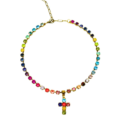 TOVA - Mini Donatella Necklace - Candy Crush