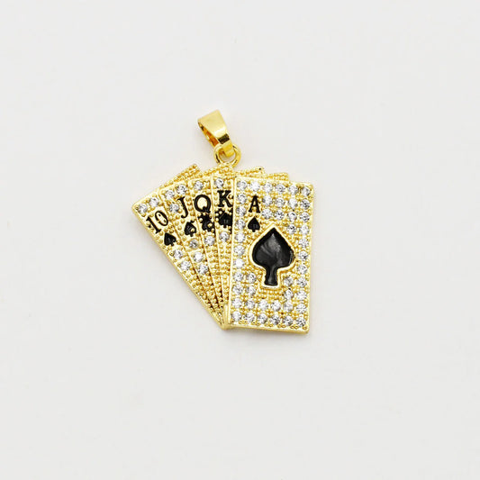 TJ - Poker Cards Charm