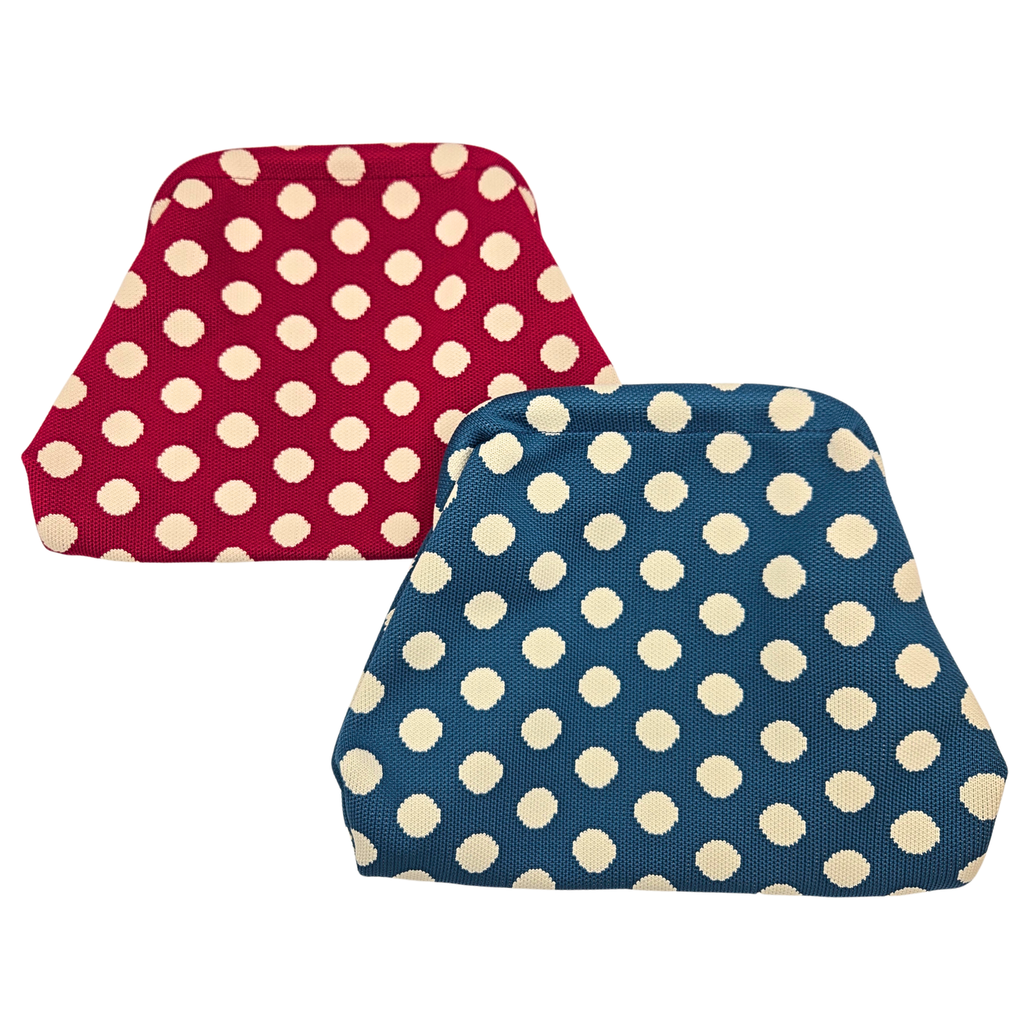 Polka Dot Woven Clutch (2 colors)