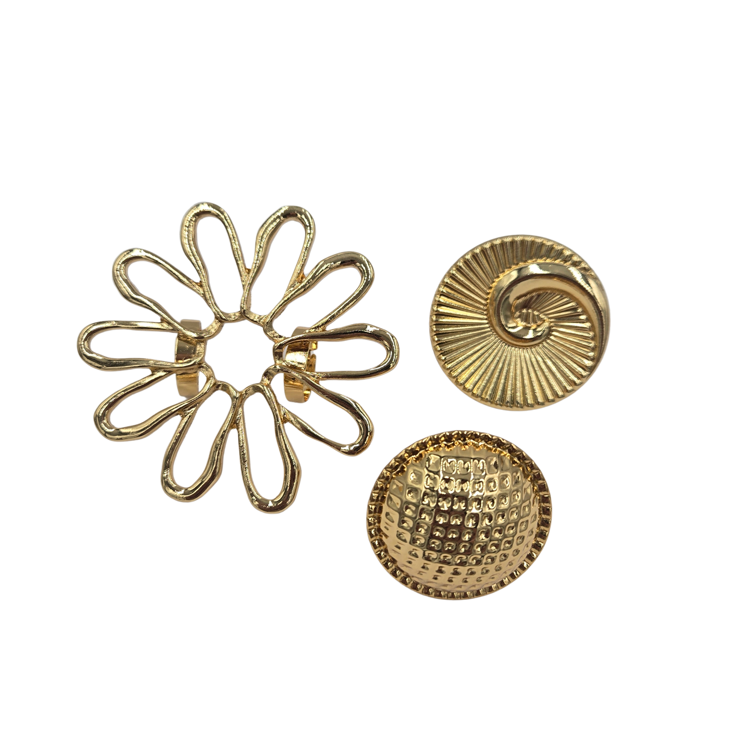 Gold Statement Ring Set