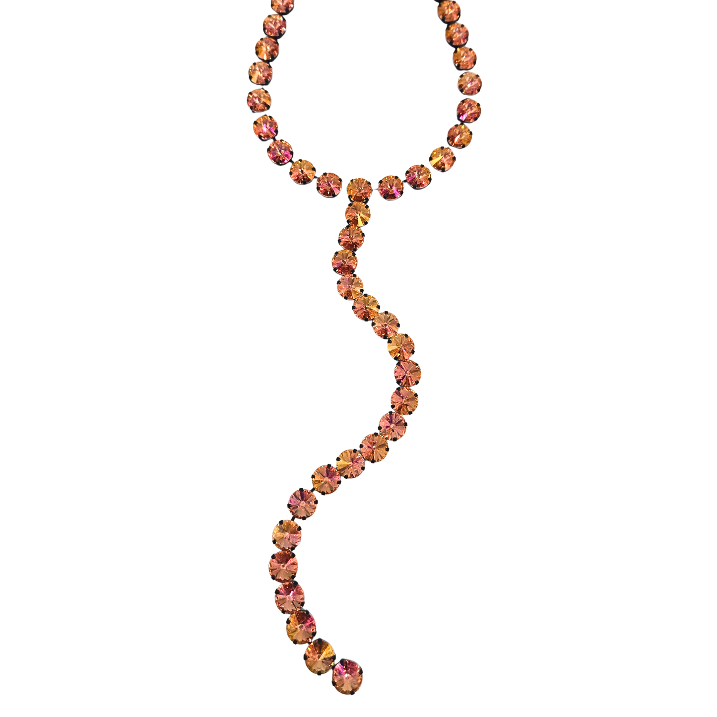 TOVA - L.A. Necklace in Smutt - Rose Peach Lemon
