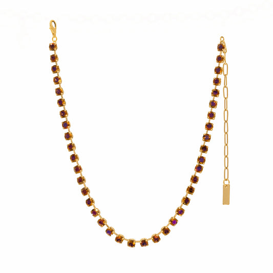 TOVA - The Sarina Necklace - Midnight Express Smoked Topaz Brandy