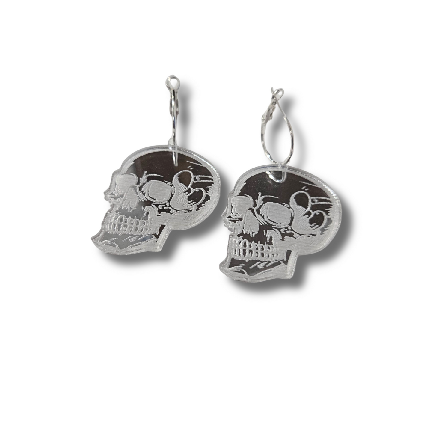 Mirrored Skull Earrings