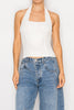 Square Neck Halter Top (Reg & Plus)- 5 Colors