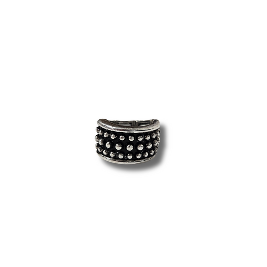 Antique Silver Studded Band Ring