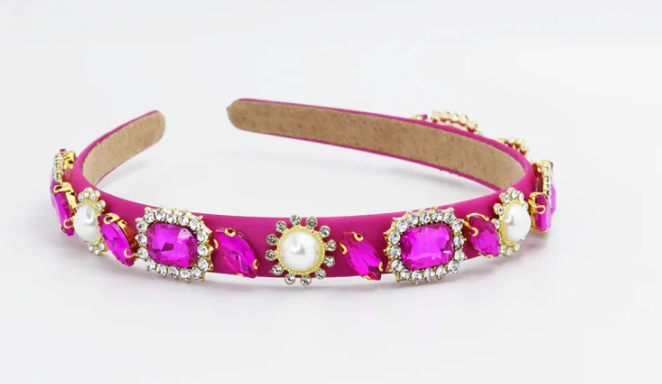 TJ- Thin Hot Pink Chic Headband