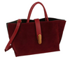 Faux Suede Bucket Tote (4 colors)