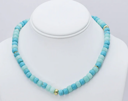 TJ - Ocean Girly Gemstone Necklace