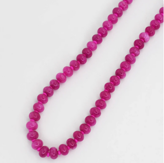 TJ - Fuchsia Gemstone Necklace