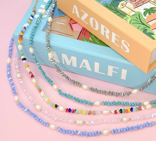 TJ - Crystal Flora Necklace (5 colors)