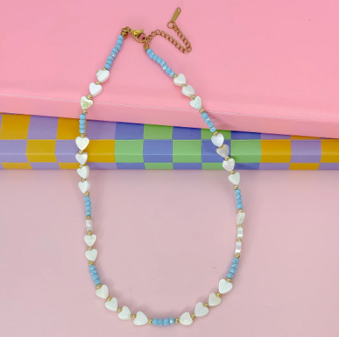 TJ - Candy Hearts Strand Necklace (4 Colors)