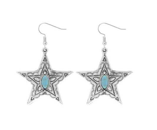 Western Star Earrings
