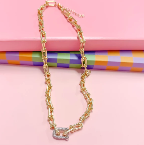 TJ - Lock It In Gold/Silver Necklace