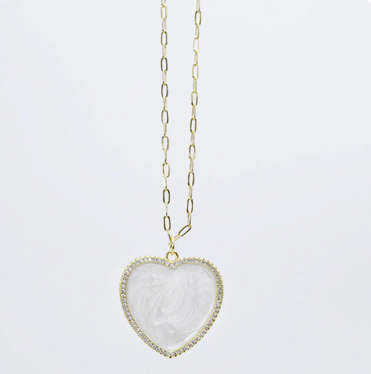 TJ - Shimmering Heart Necklace
