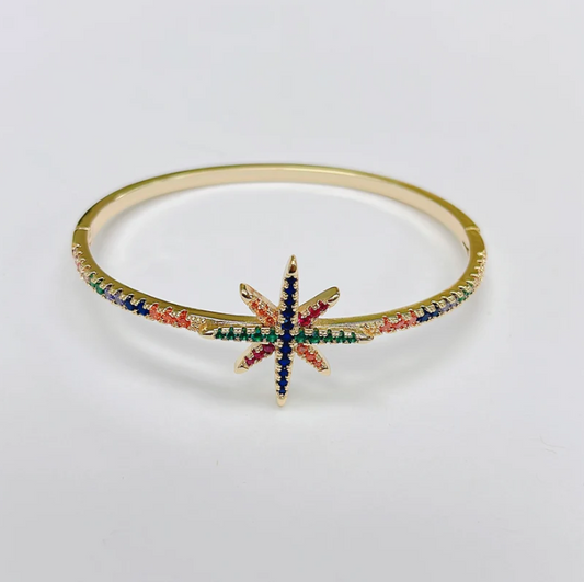 TJ - Rainbow Starburst Bangle