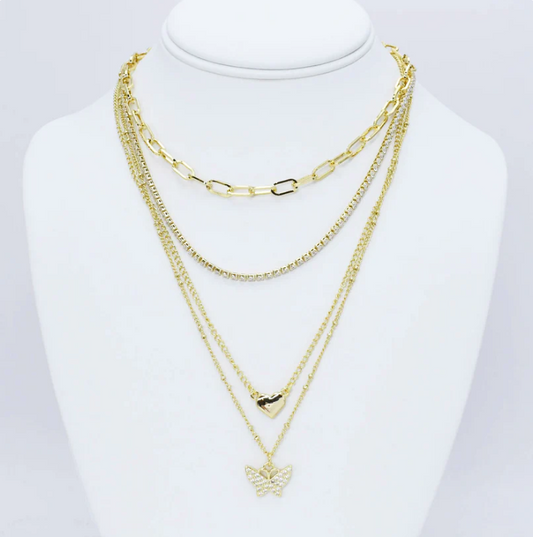 TJ - Radiant Fluttery Layer Necklace