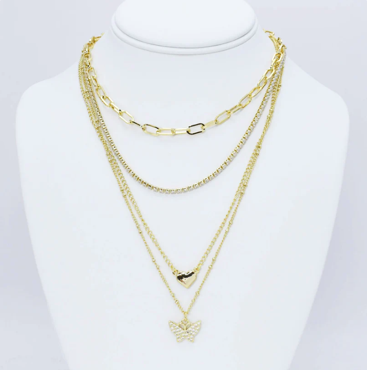 TJ - Radiant Fluttery Layer Necklace
