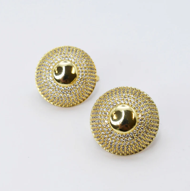 TJ - Puffy Disco Earrings - 2 Colors