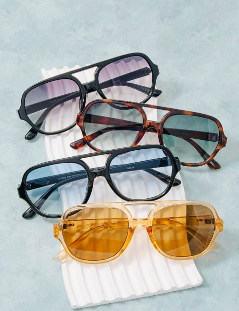 Oversized Acetate Frame Sunglasses (4 colors)