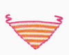 Crochet Striped Headscarf