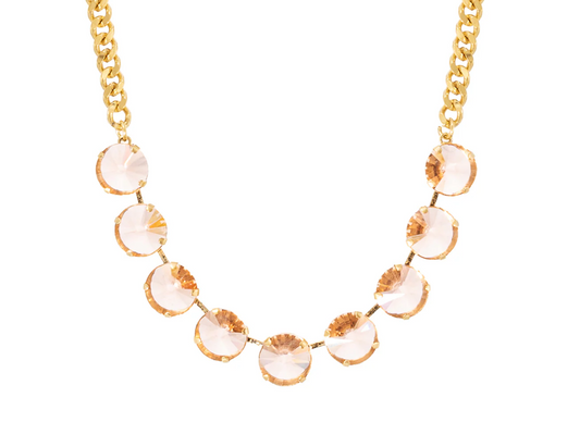 TOVA - The Mini Sofia Necklace - Unfoiled Light Peach