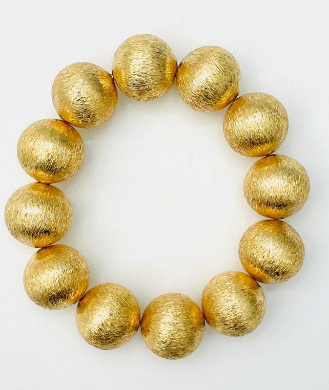 Brushed Gold Ball Chain Bracelet