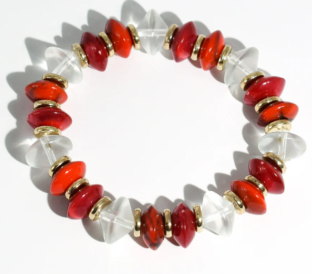 TJ - Cherry Pop Beaded Bracelet