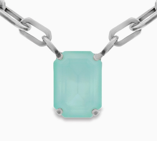 TOVA - The Dereka Necklace in Antique Silver Ultra Mint