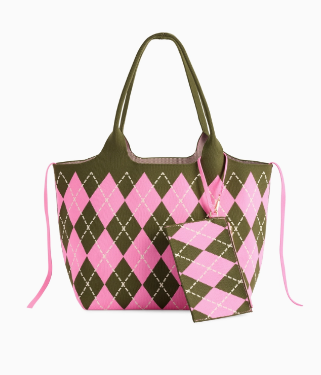 Robbie Argyle Tote in Pink