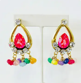 TOVA - Ginny Earrings in Fairy Dust