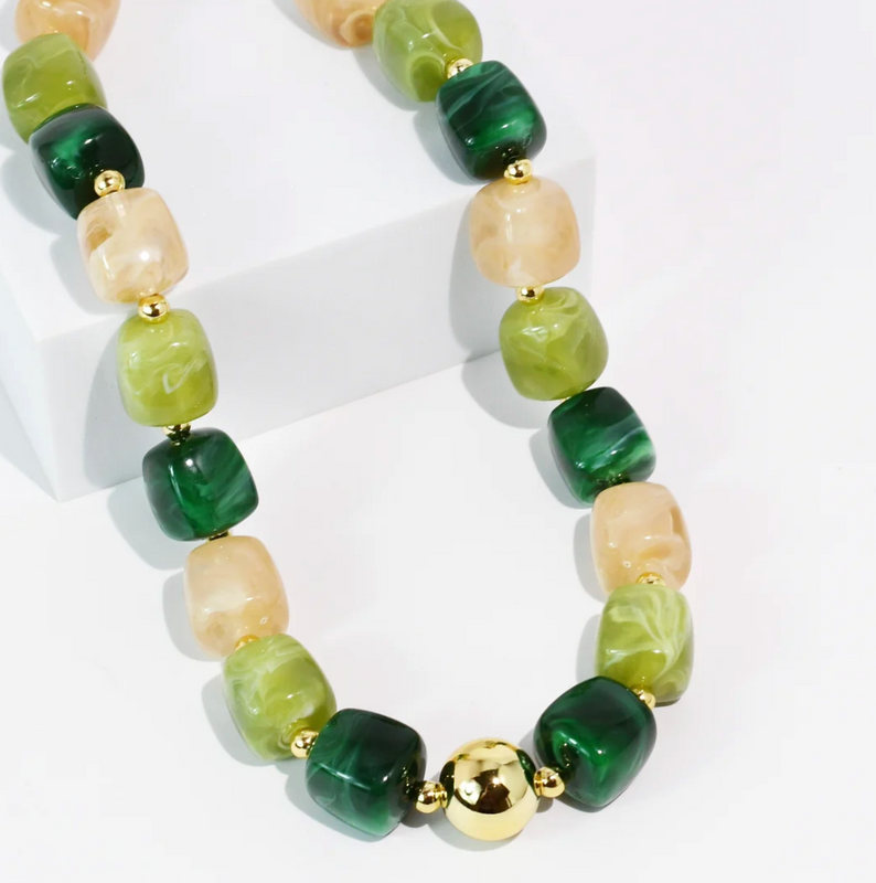 TJ - Lumi Green Necklace