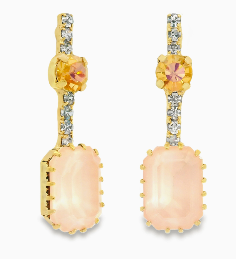 TOVA - Akemi Earrings in Ultra Chiffon
