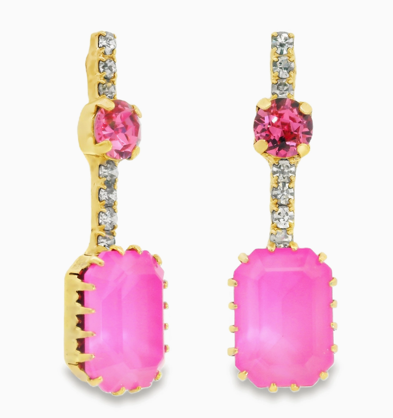 TOVA - Akemi Earrings in Ultra Fuchsia