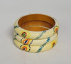 Bohemian Hand-Painted Wooden Bangle Set (6 Colors)
