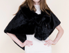 Bow Clip on Faux Fur Cape (5 colors)