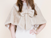 Bow Clip on Faux Fur Cape (5 colors)