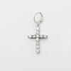 TJ - Simple Crystal Cross Charm (G/S)