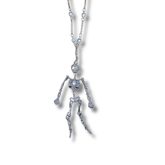 Bling Skeleton Chain Necklace