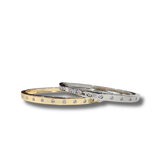 Casual Glam Jeweled Bangle (2 colors)