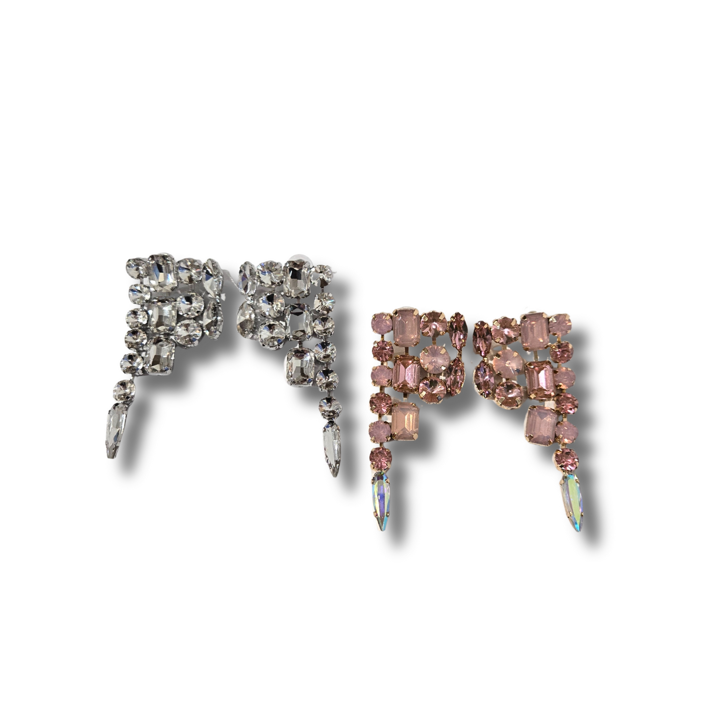 TJ -Jeweled Tapered Earrings - 2 Colors