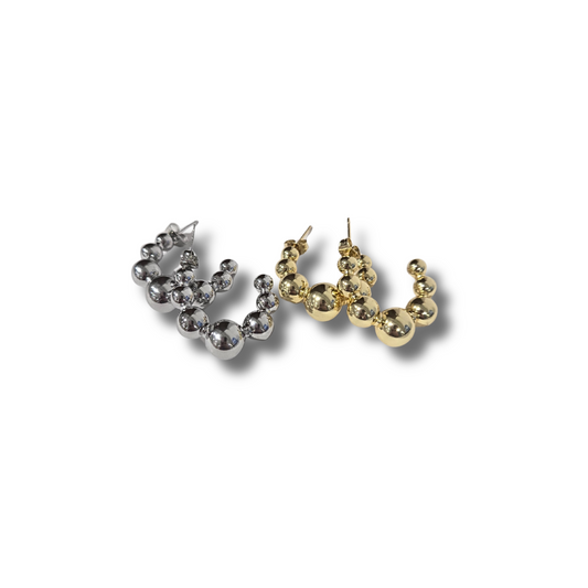 TJ - Bubble Hoop Earring ( 2 colors)