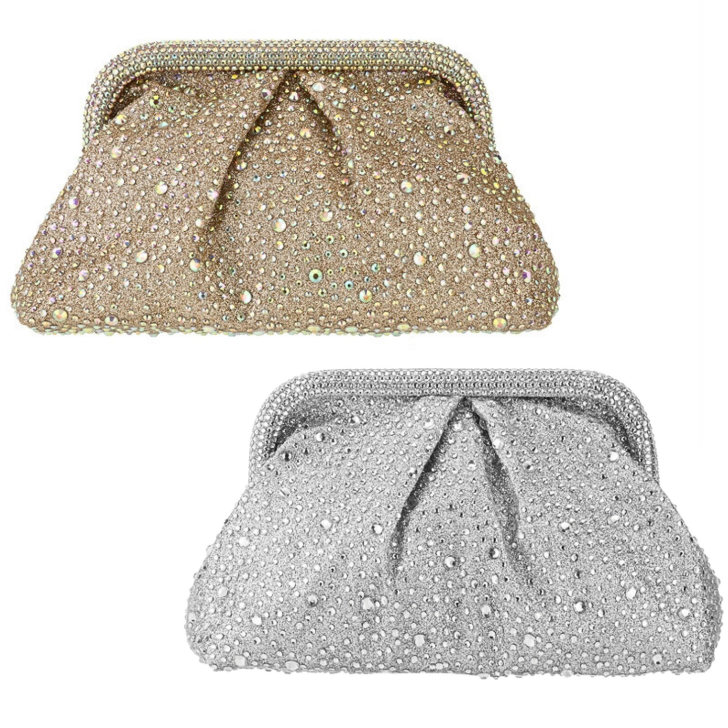 Rhinestone Snap Top Evening Clutch (2 colors)