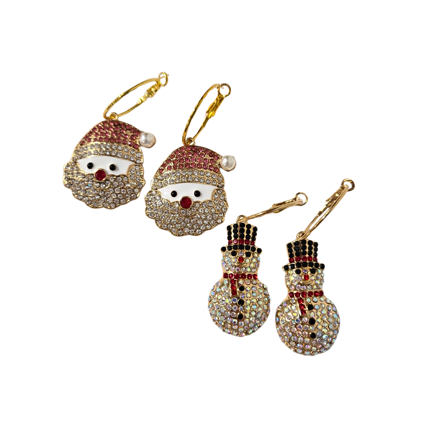 Pave Holiday Earrings (2 styles)