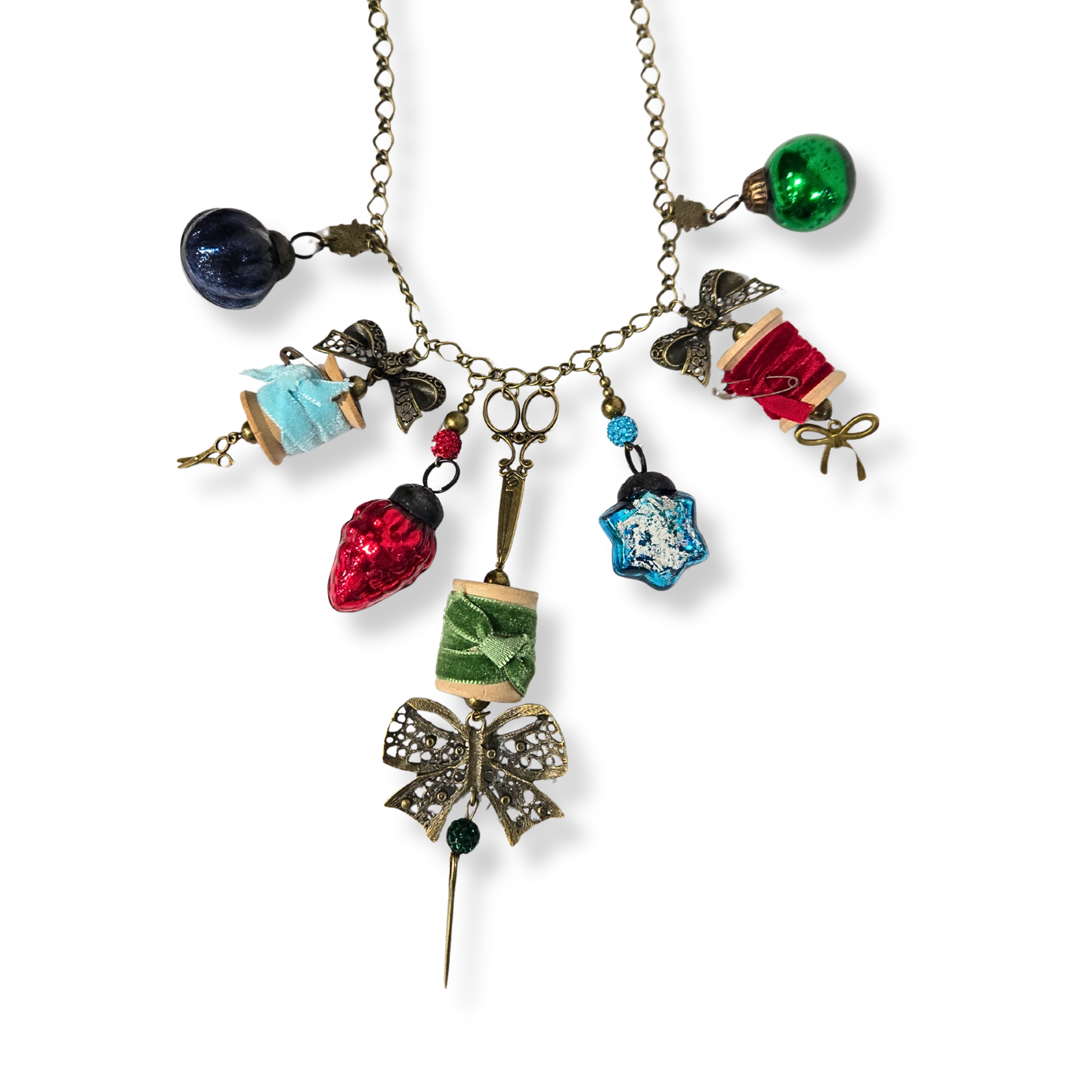 Tied Up with String Charm Necklace