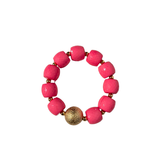 Bubble Gum Pink Chunky Bracelet