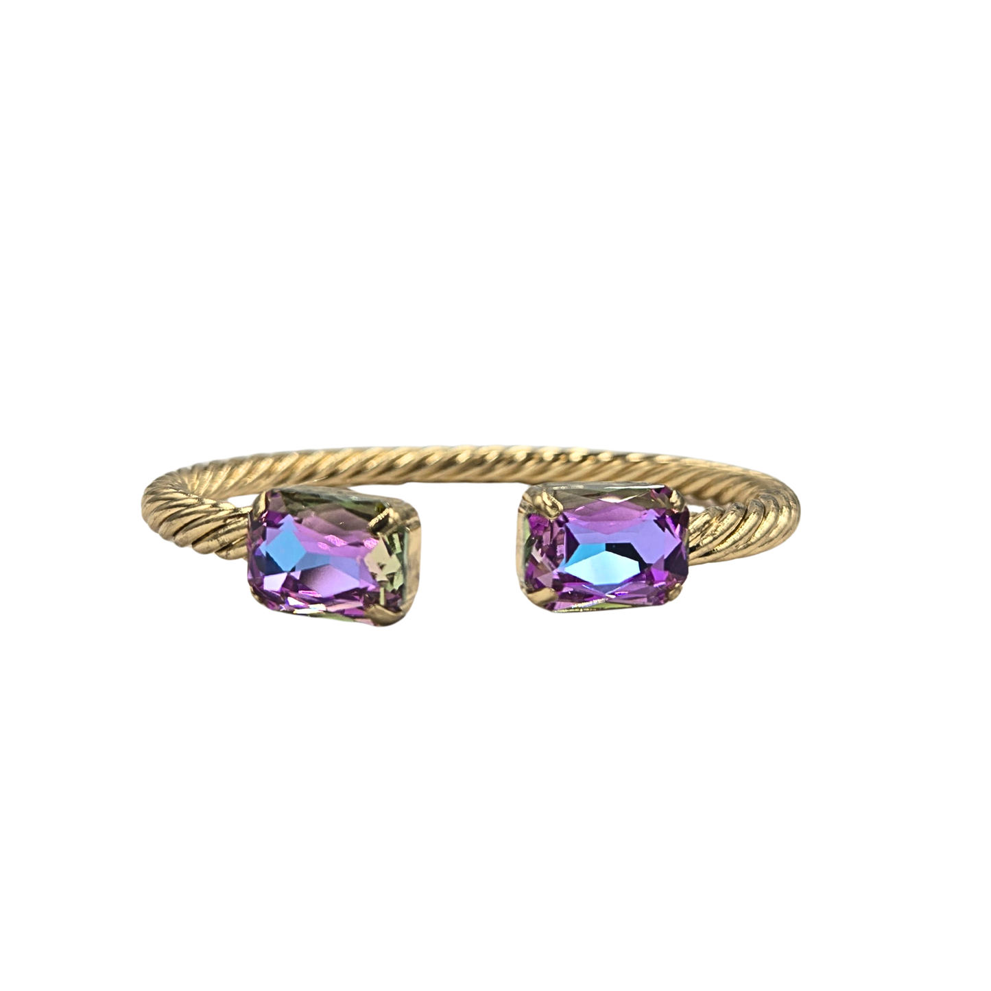 Sienna - Charlie Cuff in Rectangle Tanzanite Glimmer