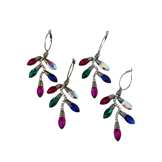 Mega Christmas Lights Statement Earrings (2 colors)