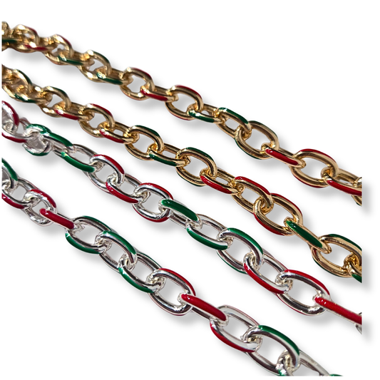 Christmas Spirit Enamel Chain (2 colors)