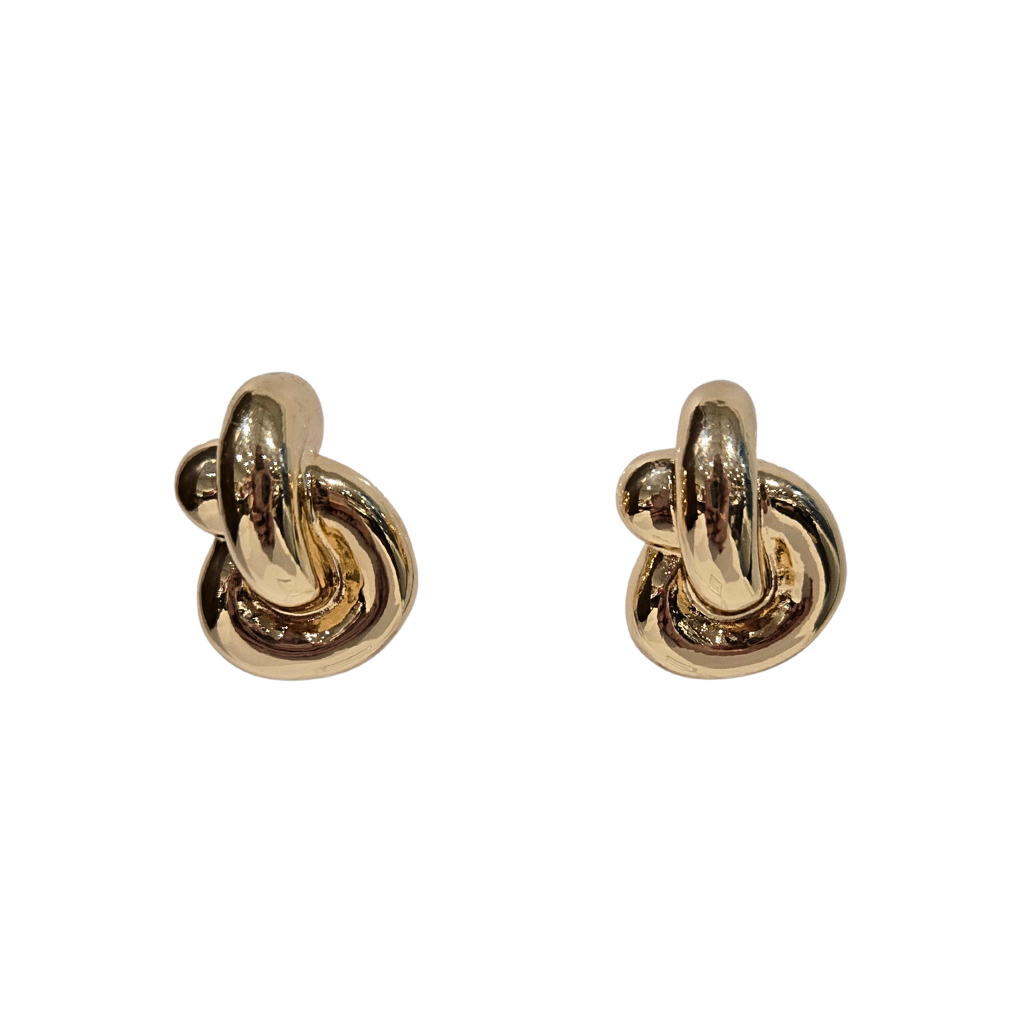 Chunky Gold Twist Earrings