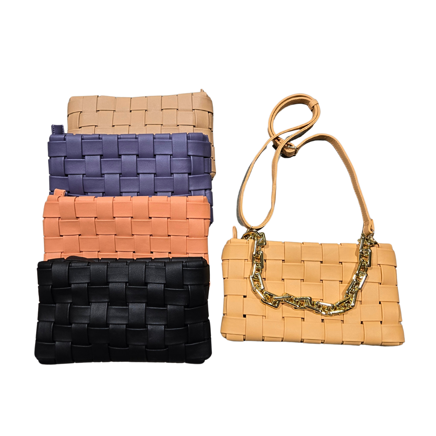 The Callie Woven Crossbody Bag (5 colors)